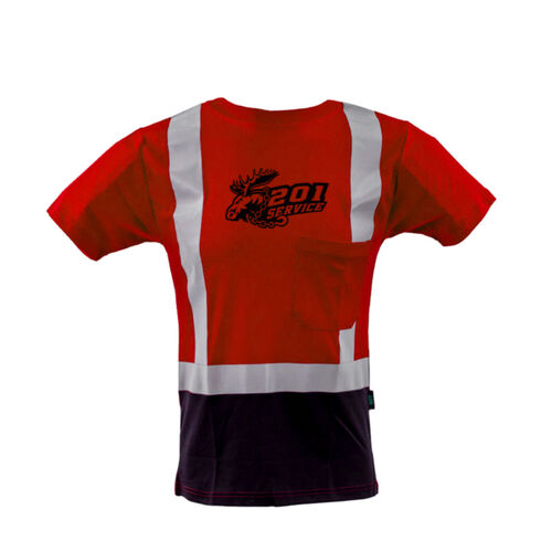 GSS Safety Class 2 Short Sleeve T-Shirt Blue with Black Bottom Thumbnail