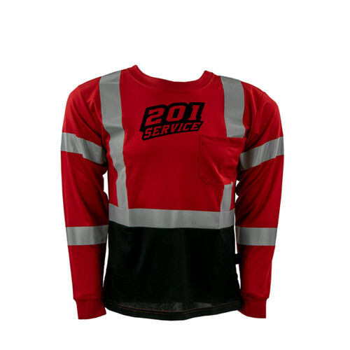 GSS Safety Long Sleeve T-Shirt Blue with Black Bottom Thumbnail